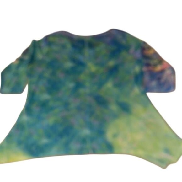 Leoma Lovegrove Multicolor Hummingbirds Wearable Art 3/4 Sleeve Top Ladies Large - Picture 2 of 11